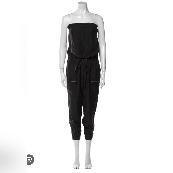 MICHAEL Michael Kors Black Strapless Jumpsuit - Picture 1 of 8